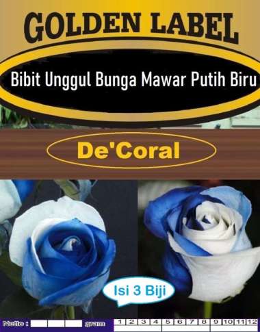 Bibit Unggul Bunga Mawar Putih Biru| Biji Bibit Bunga Mawar White Blue