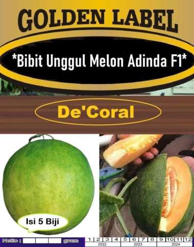 Bibit Unggul Melon Adinda F1|Benih Melon Adinda F1|Melon Adinda F1