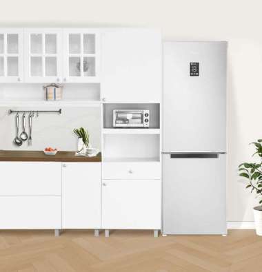 Kirana Kitchen Set Kayu Rak Dapur Putih Kabinet Dapur Modern Minimalis - Nebraska Classic Kitchen Ta
