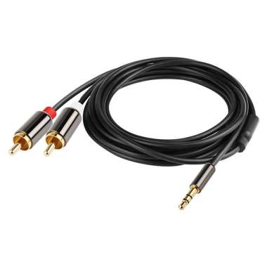 Kabel Jack Audio Stereo RCA to Aux 3.5 mm 3.5mm 1m 2meter