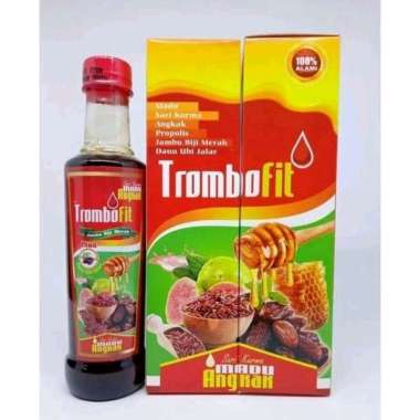 TROMBOFIT Original DBD Trombosit Sari Kurma Madu Angkak Jambu Biji Plus Daun Ubi Jalar