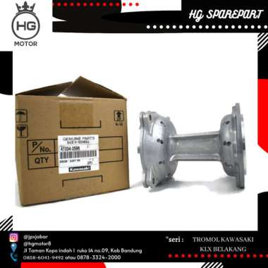 TROMOL BELAKANG KLX 150 HOLE 36 ORIGINAL KAWASAKI KLX DRUM ASSY RR