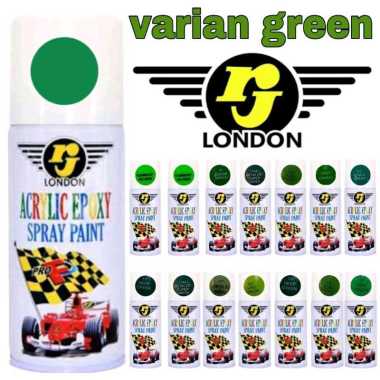 pilok pilox cat semprot rj london rj 300cc varian green varian hijau muda tua hijau army hijau gelap