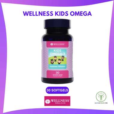 WELLNESS KIDS OMEGA 3 30 SOFTGELS OMEGA-3 KECERDASAN OTAK MATA ANAK