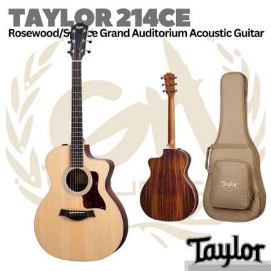 TAYLOR 214ce Rosewood/Spruce Grand Auditorium Acoustic Guitar Gitar