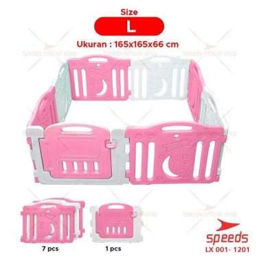 Siya ✨Free Bubblewrap Pagar Anak Bayi Speeds Lx 001-1201 Pagar Set Playground Pagar Mainan Anak Play