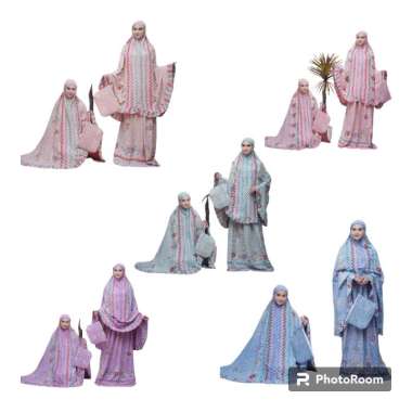 Mukena Batik Cap Mukena Soft Rayon Samitex Premium Mukena Batik Soft kode e
