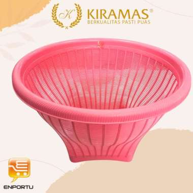 KIRAMAS Wakul Bakul Tradisi 2615 | Keranjang Plastik | Besek Besar Pink