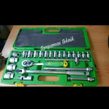 Tekiro Kunci Sok 24Pcs 8-32Mm Kunci Sok Set Tekiro 8 32 Mm Box Plastik 12PT