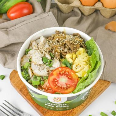 Nasi Box Healthy Rice Bowl Premium Nasi Diet All Varian Smoothiemama Chicken Beef