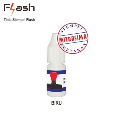 Tinta untuk Stempel Flash Biru
