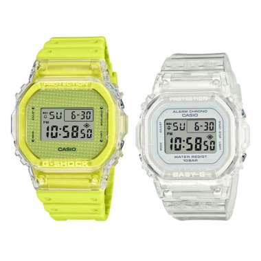 JAM TANGAN COUPLE ORIGINAL CASIO DW 5600GL 9DR WITH CASIO BGD 565S 7DR JAM COUPLE ORIGINAL CASIO DW-