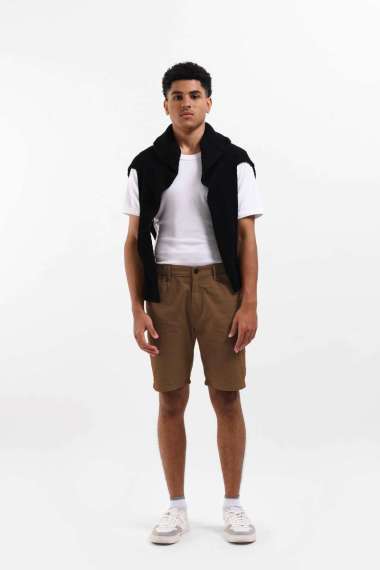 MANZONE Celana Pendek Bermuda Pria KLEDEO - BROWN M