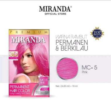 Pewarna Rambut Permanen MIRANDA 3D Color effect - Semir Rambut Miranda PINK