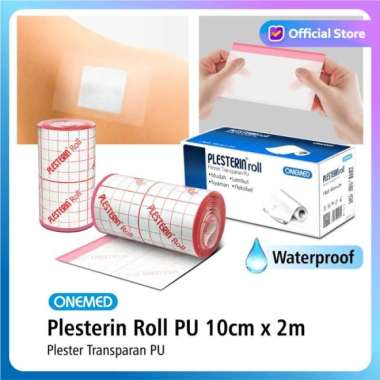 One Med Plesterin Roll/Plester Luka Transparan Anti Air - Persatuan 10cmx2m