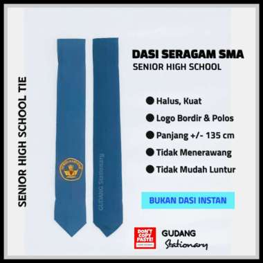 Dasi Seragam SMA Abu Polos