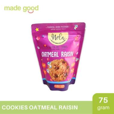 Promo Harga Nola Cookies Oatmeal Raisin 75 gr - Blibli