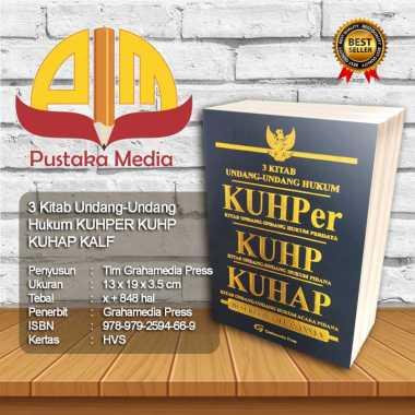 3 Kitab Undang-Undang Hukum KUHPER KUHP KUHAP KALF Buku