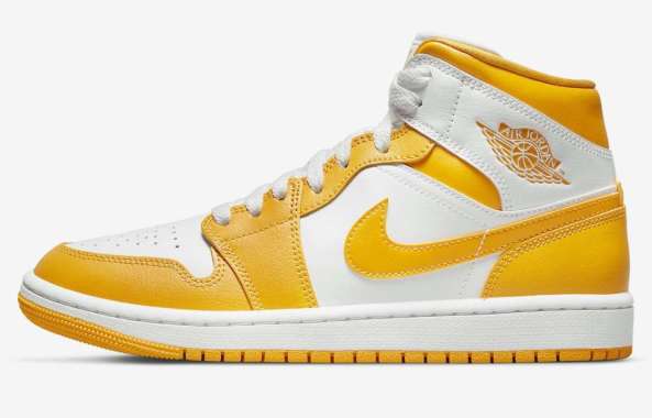 Yellow mid jordan 1