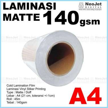 Laminasi Dingin Matte Doff Mate Laminating Buram Dop A4 140 gsm 45 m MATTE 45 METER