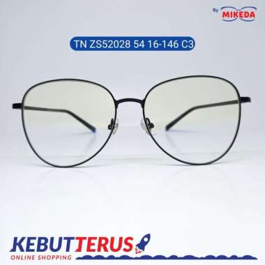 Mikeda-FRAME KACAMATA TN J ZS52028 54 16-146 C3+LENSA(MINUS/CYLINDER) BLUE CUT