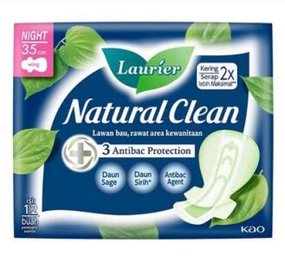 LAURIER NATURAL CLEAN NIGHT 35 12s