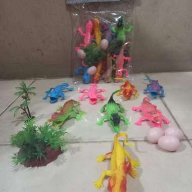 Mainan Hewan Karet Iguana