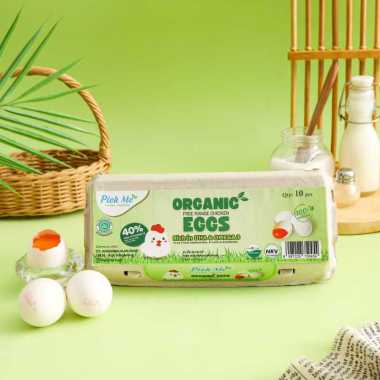 PICK ME Telur Ayam Kampung Organik Omega3 (10 butir)