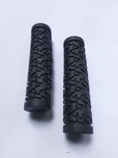 Hand grip karet/hanfat karet stang sepeda bmx mini mtb - Hitam