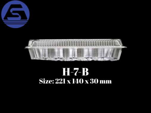 Japanpack/ Container/ Mika Plastik H-7-B Transparan - 100 Pcs