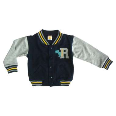 PLEU Jaket Bordir Dino Jaket Anak Bayi Laki 6 bulan Navy