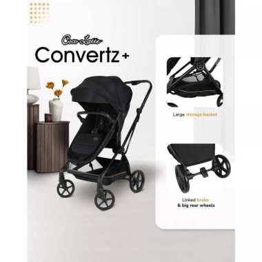 Cocolatte CL 13118 Convertz+ Kereta Dorong Bayi Black