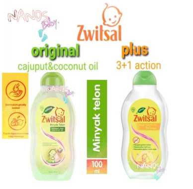 ZWITSAL Minyak Telon Original & Plus 100ml Telon Plus