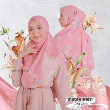 Hijabwanitacantik - Instan Baiti Lily BM45.39 Pink | Hijab Instan