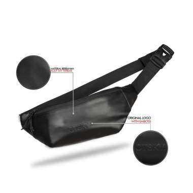 Otsky Tas Waistbag Tas selempang IMT Semi Kulit WAISTBAG IMT