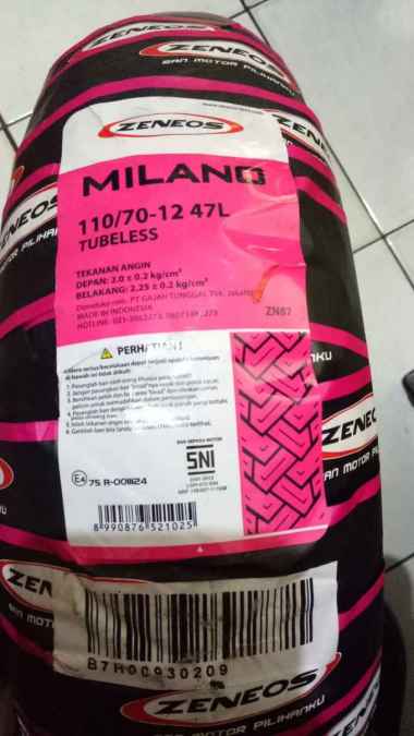 Ban ZENEOS 110/70-12 ZN 87 MILANO TUBELESS VESPA SCOOPY BARU