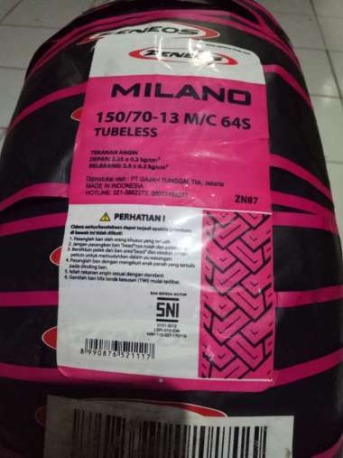 Ban ZENEOS 150/70-13 MILANO ZN 87 BELAKANG NMAX TUBELESS