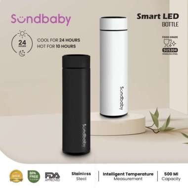 Sundbaby Smart LED Bottle Digital (Termos Suhu Temperatur) Hitam