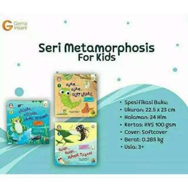 Gema Insani : 1 Set Seri Metamophosis For Kids