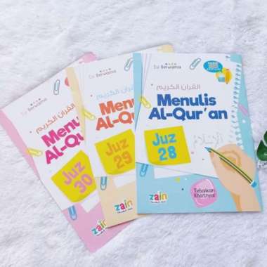 Buku Anak Paket Menulis Al Quran Juz 28 29 30 Berwarna Dan Full Color