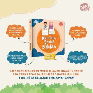 Boardbook Seri The Twin Explorer Aku Tahu Sholat 5 Waktu