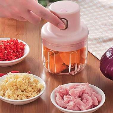 MINI FOOD CHOPPER ELECTRIC COCOK UNTUK MPASI BAYI TERBAIK Multicolor