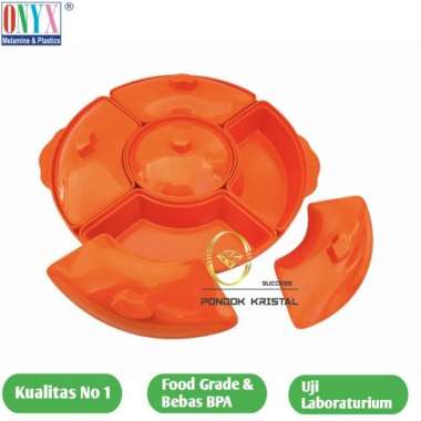 prasmanan set melamin onyx wadah Besar PSB02 / Prasmanan Set/Party Set Orange
