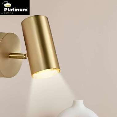 Lampu Dinding Taman Sorot Lampu Ruangan Indoor Outdoor Minimalis Gold