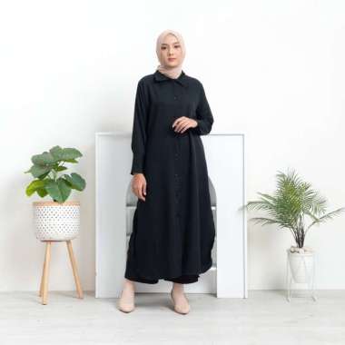 Maresha Dress | Gamis Polos Model Kekinian | Gamis Model Korea Kekinian | Casual Korea | Baju Remaja