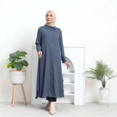 Maresha Dress | Gamis Polos Model Kekinian | Gamis Model Korea Kekinian | Casual Korea | Baju Remaja