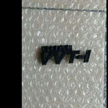 Emblem Tulisan Dual Vvti Hitam