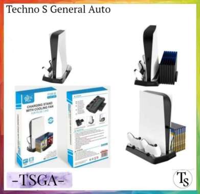 Charging Stand with Cooling Fan PS 5 - Vertical Cooling Fan PS5 - KJH