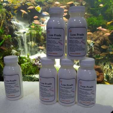 (100grm) lem adhesive lem perekat foil prada gold silver lem gilding Multicolor