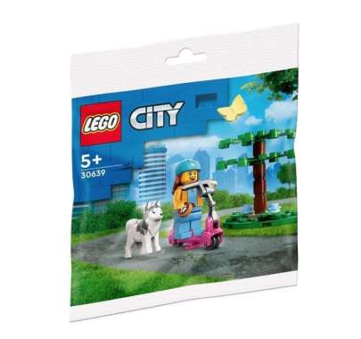 LEGO City - 30639 Dog Park and Scooter Polybag Building Kids Toy Town Bike Rider Playground Animal M